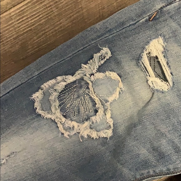 Express patchwork/distressed jeans - Picture 2 of 7